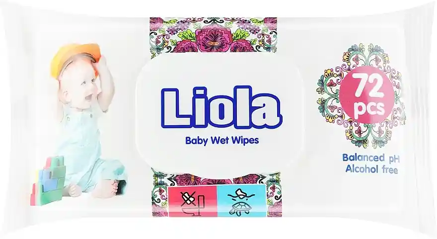 Babydoekjes met klep, 72 stuks, roze patronen