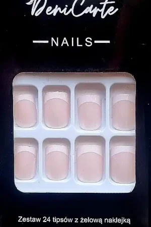 Vierkante nageltips, 24 stuks.