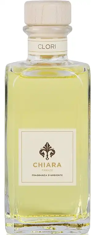 Geurverspreider in een glazen fles met rotanstokjes "Clori"