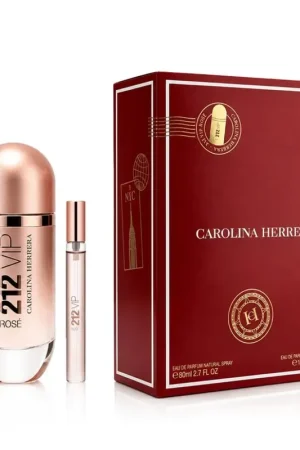 212 VIP Rosé 80 ml + EDP mini eau de parfum voor dames 10 ml