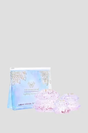 Siliconen massagecups met glitter voor lichaamsmassage, Crystallove