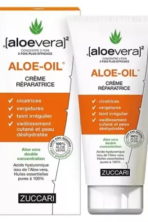 (aloevera)2 Zuccari Aloë-olie Reparatiecrème 150ml