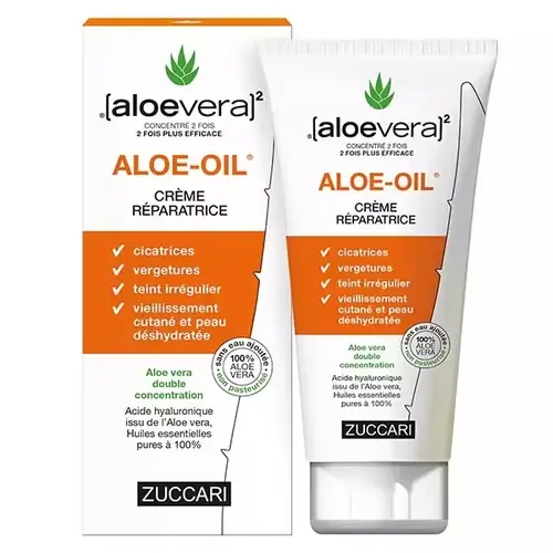(aloevera)2 Zuccari Aloë-olie Reparatiecrème 150ml