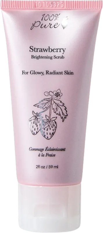 100% Pure Strawberry Brightening Scrub, 59 ml