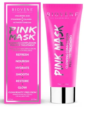Biovene PINK MASK peel-off behandeling voor een stralende teint