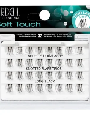 Ardell ARDELL LASH TRIOS geknoopte, uitlopende wimpers, zachte aanraking lang zwart