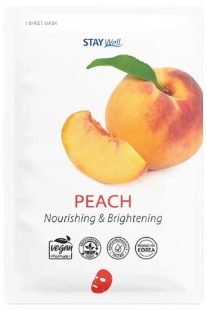 Stay WellVegan sheet mask - Peach 20 g