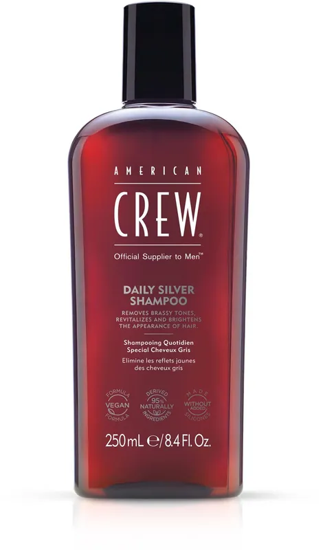 American CrewHair & Body Daily Silver Shampoo 250 ml