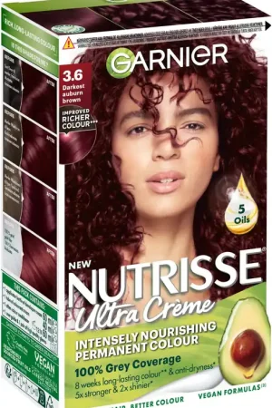 GarnierNutrisse Ultra Créme Permanent Color 3.6 Darkest Auburn Brown
